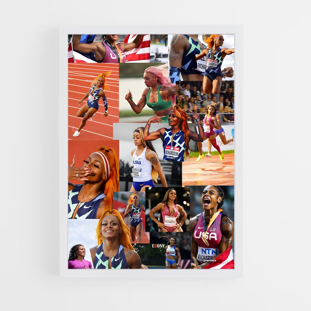 Poster Sprint Électrisant – affiche Athlétisme (vue 3)
